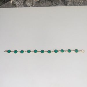 Emerald green bracelet
